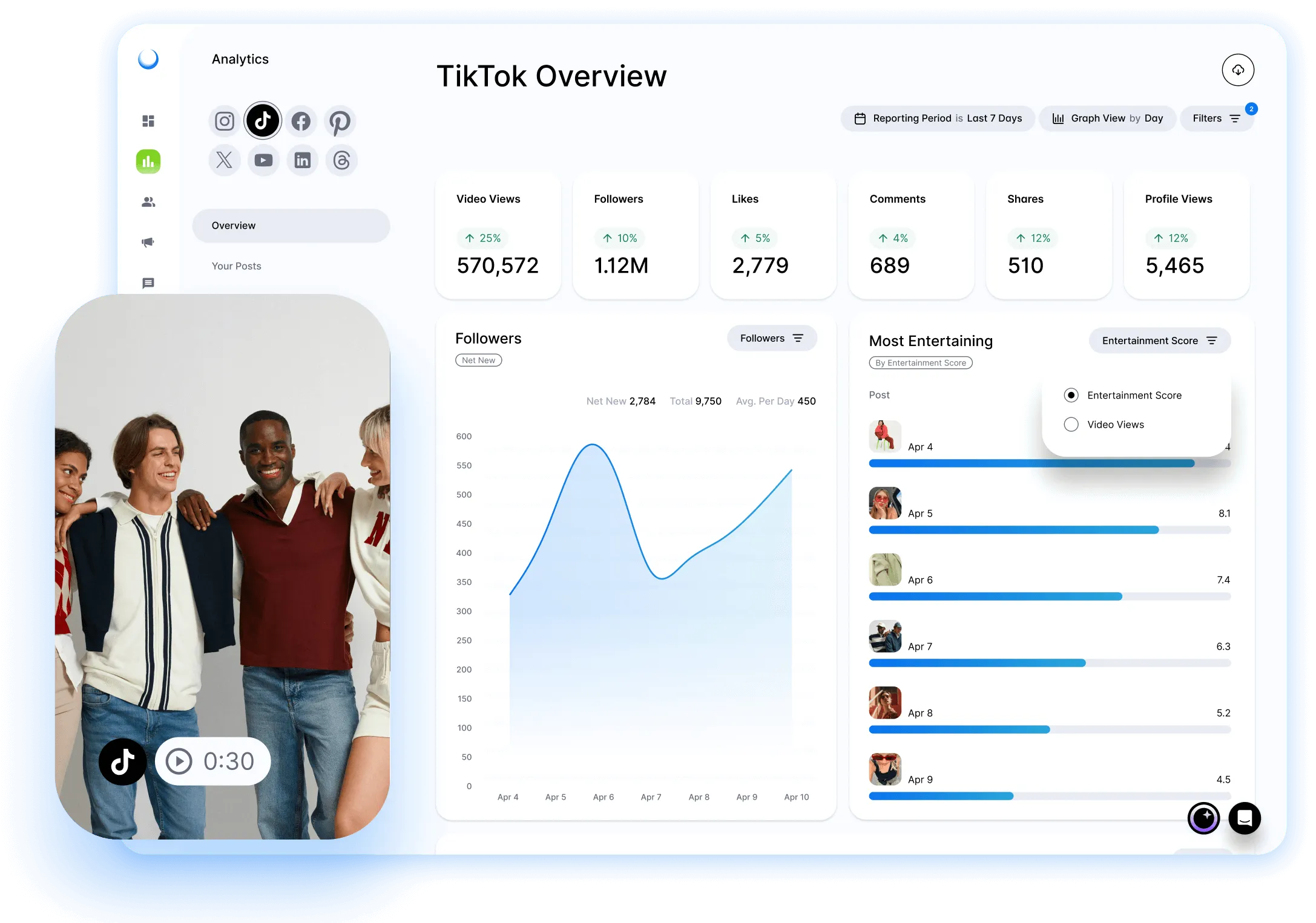 TikTok operating system interface